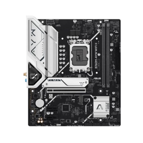Placa Mãe ASUS B760M-AYW WIFI II, Intel LGA 1700, DDR5, Micro-ATX, Wi-Fi 6, Bluetooth 5.3