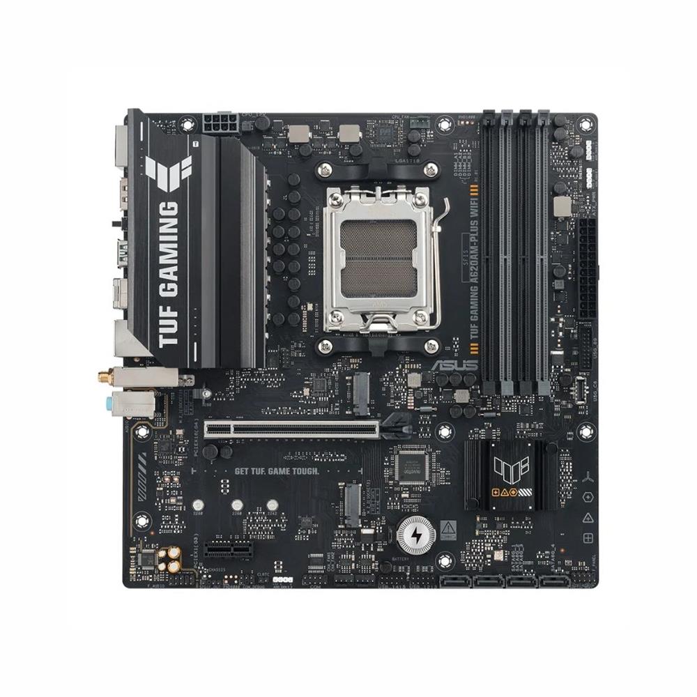Placa Mãe ASUS TUF GAMING A620AM-PLUS WIFI, AMD AM5 , m-ATX, DDR5, Wi-fi6, Preto