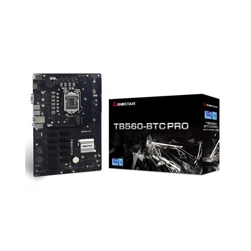 Placa mãe BIOSTAR TB560-BTC PRO 1200, Chipset Intel B560, 2 Slots DDR4, 64GB RAM, XMP, M.2, Gigabit, ATX