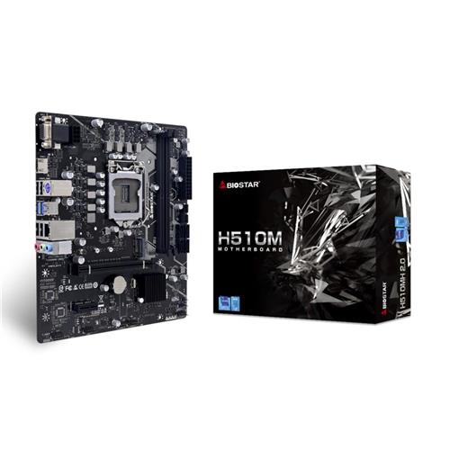 Placa Mãe Biostar H510-MH 2.0, Chipset H510, Intel LGA 1200, mATX, DDR4