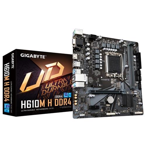 Placa Mãe Gigabyte H610M H, Chipset H610, Intel LGA 1700, mATX, DDR4