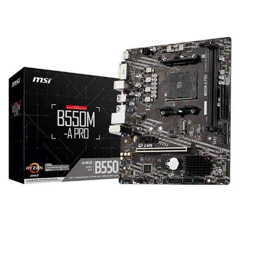 Placa Mãe MSI B550M-A PRO, DDR4, Socket AM4, M-ATX, Chipset AMD B550, B550M-A PRO