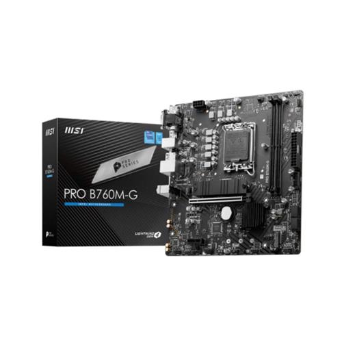 Placa Mãe MSI PRO B760M-G , DDR5, 1851, PCI-e, 64 Bits, mATX