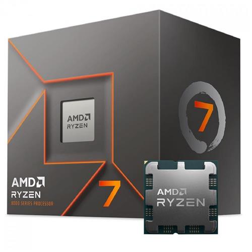 Processador AMD Ryzen 7 8700F, 4.1GHz (5.0GHz Turbo), 8-Cores 16-Threads, AM5, Com Cooler, 100-100001590BOX
