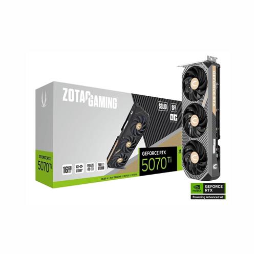 Placa De Vídeo GeForce Zotac RTX 5070 TI Solid SFF OC, 16GB GDDR7, 256-Bits, ZT-B50710J3-10P