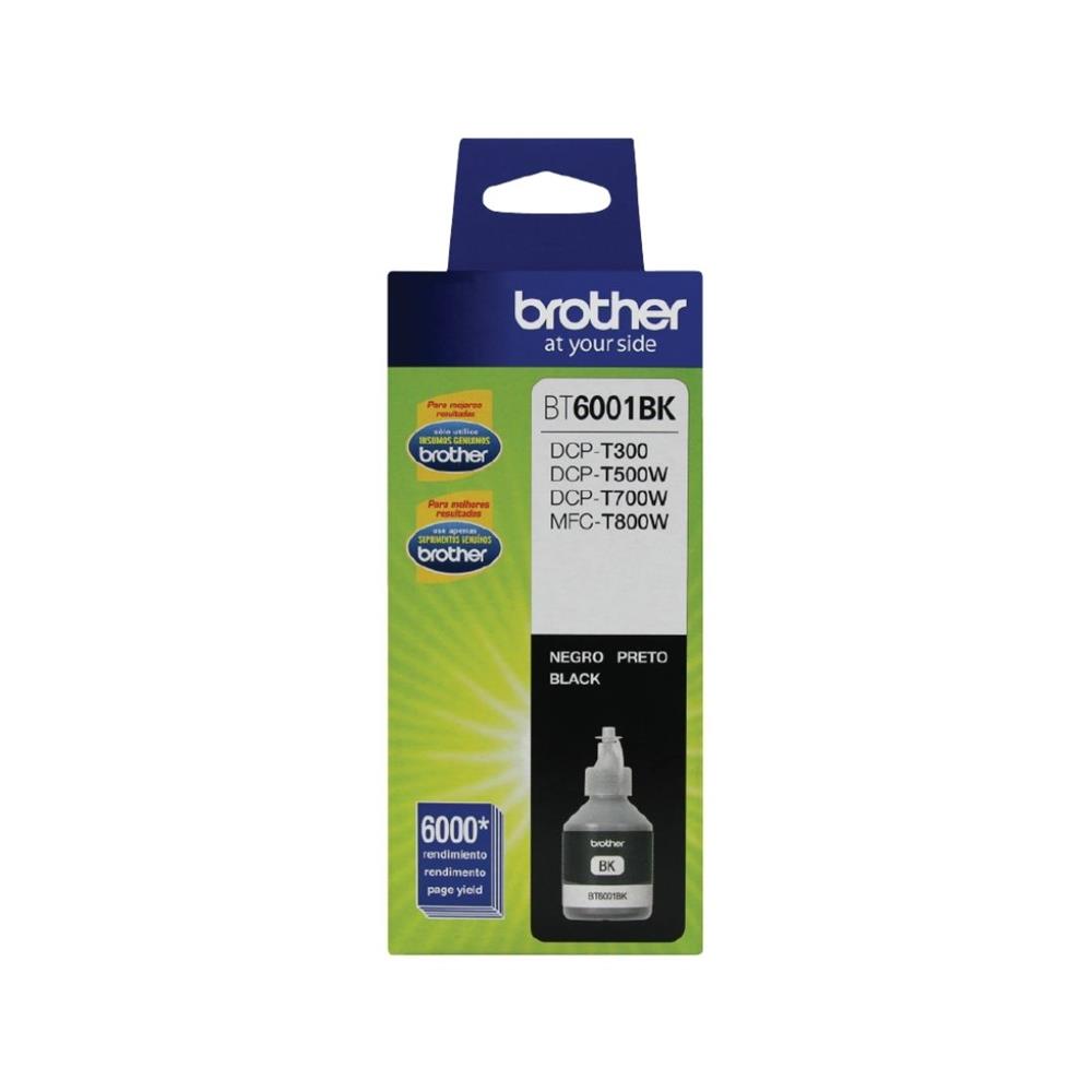 Refil de Tinta Brother BT6001BK, 108 ml, Alto Rendimento, Preto