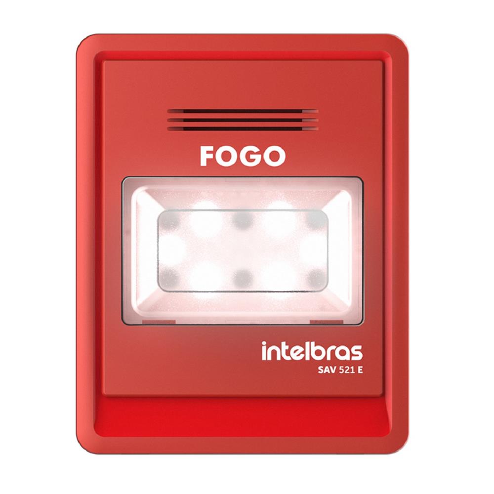 Sinalizador Áudio Visual Intelbras Endereçável SAV 521E