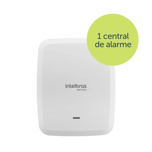 Kit De Sistema De Alarme S/ Fio Amt 8000 Slim Intelbras