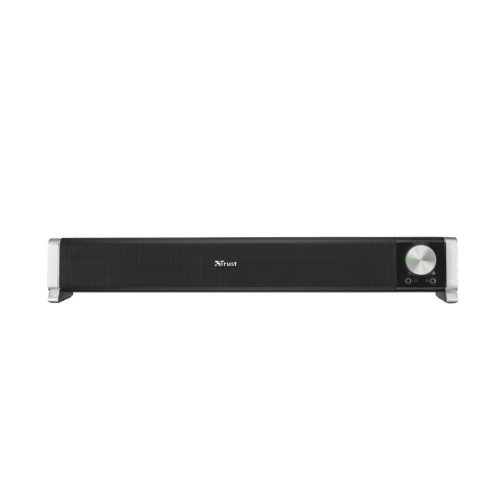 Soundbar Trust Asto, 6W RMS, 3.5mm, USB, Controle de Volume, Preto