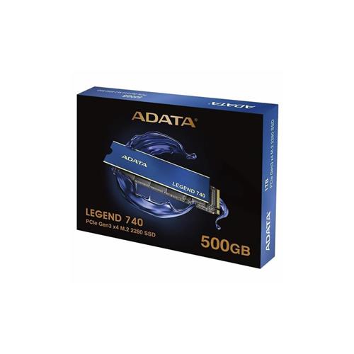 SSD Adata Legend 740, 500gb, M.2 NVMe 2280 Leitura 2500MB/s e Gravação 2000MB/s