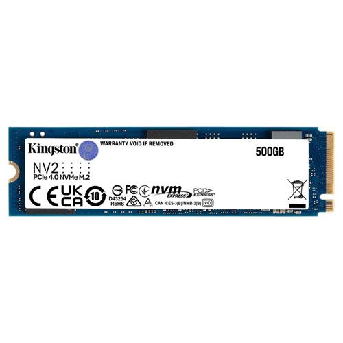 SSD Kingston NV2, 500GB, M.2 NVMe 2280, Leitura 3500MB/s e Gravação 2100MB/s