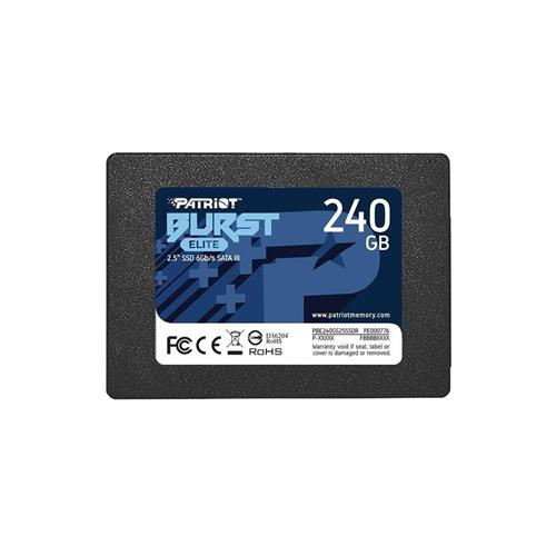 SSD Patriot Burst Elite 240GB Sata Leitura 450MBs Gravação 320MBs