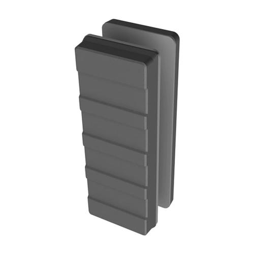 Suporte Fechadura Porte de Vidro AGL, AL150, AL250, Cinza