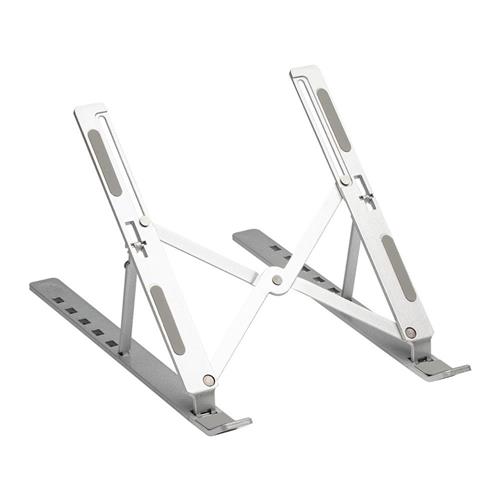 Suporte Para Notebook Pix/5+/KOKAY 079-0062, Altura Ajustável, Dobrável, Até 15.6 Polegadas, Alumínio, ABS, Branco