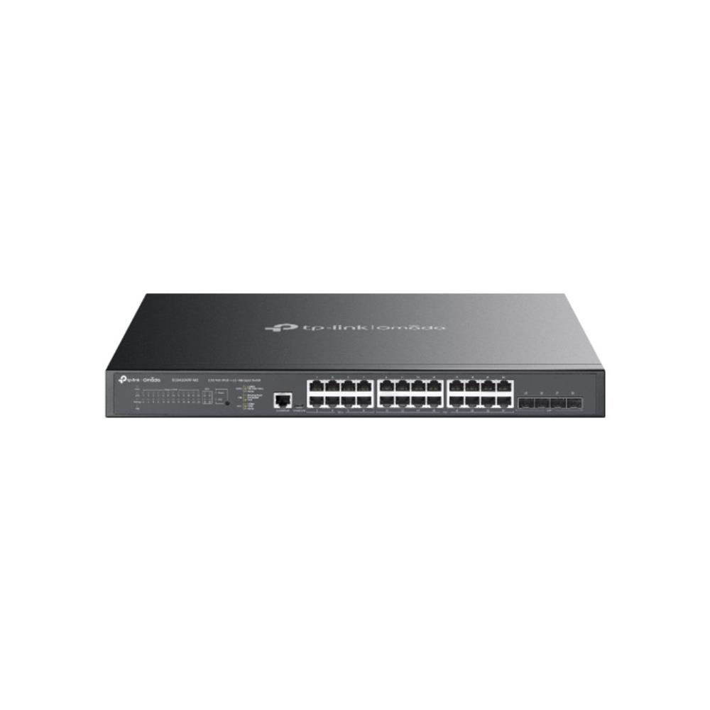 Switch TP-Link Omada SG3428XPP-M2, 24 Portas 2.5G, 4 SFP+ 10G, PoE++, L2+ Gerenciável, Preto