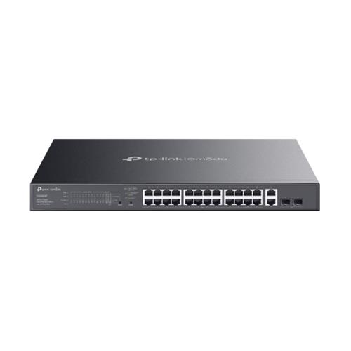 Switch Gerenciável TP-Link Omada ES228GMP, 28 Portas Gigabit, 24 Portas PoE+, Preto