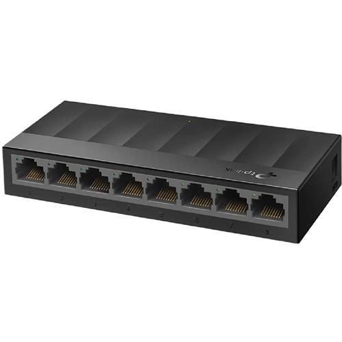 Switch 8 portas Tp-Link LS1008G, 10/100/1000 Mbps, não gerenciável, Preto