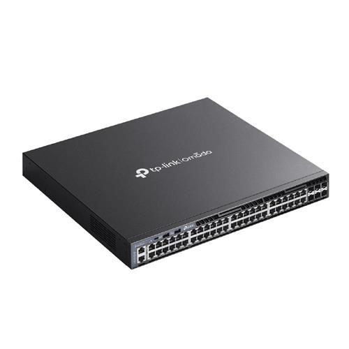 Switch TP-Link SG6654X 54 Portas, com 48 Portas Gigabit e 6 Slots SFP+ de 10 Gbps, Gerenciável, L3 Empilhável
