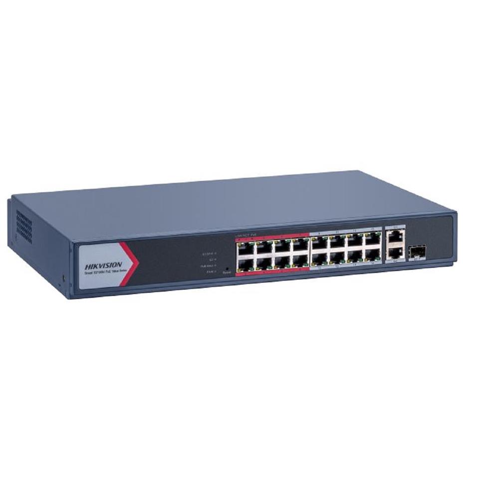 Switch Hikvision Ds-3e1318p-ei/m, Gerenciável, 16 Portas, Poe