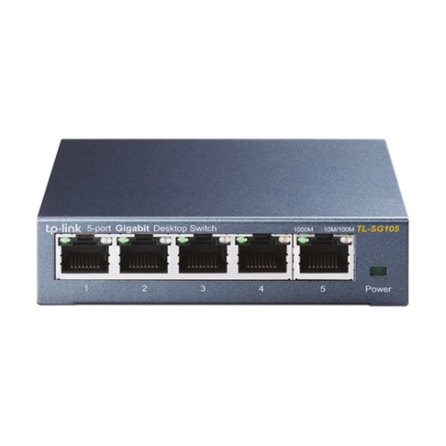 Switch TP-Link TL-SG105, 5 Portas Gigabit, Não Gerenciável, Desktop, Plug and Play