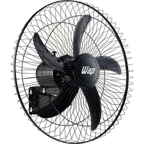 Ventilador de Parede WAP Rajada PRO 60cm, 135W, com 5 Pás, com 3 Velocidades, Bivolt, Preto