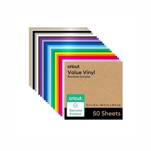 VINIL PERMANENTE CRICUT ARCO-ÍRIS 50UN