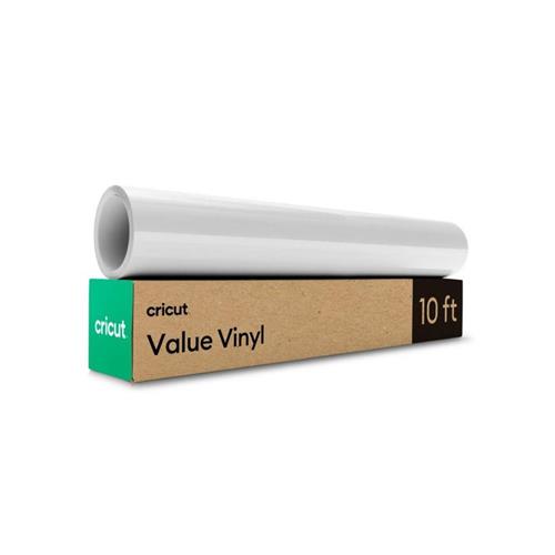 Cricut Smart Vinil Permanente Branco -  13,9 cm x 3 m, Sem a Necessidade de Base de Corte. Perfeito para produção em alta escala