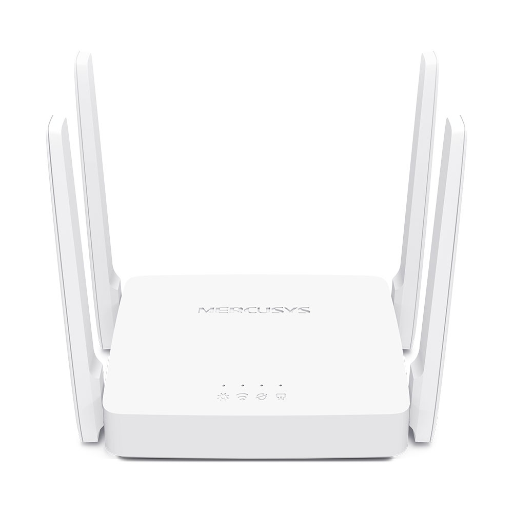 Roteador Wireless AC10 Mercusys, Dual Band, AC1200, Gigabit, 4 Antenas, Branco
