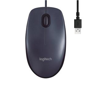 Mouse Logitech M90, 1000 DPI, 3 Botões, USB, Cinza