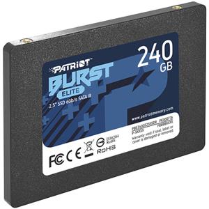 SSD Patriot Burst Elite, 240GB, Sata III, Leitura 450MB/s e Gravação 320MB/s