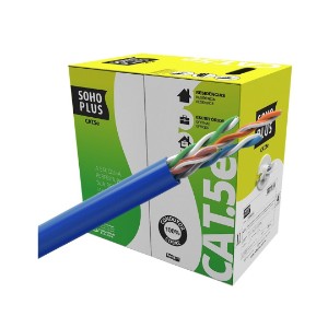 Cabo de Rede, Furukawa, SohoPlus, Cat5e, U/UTP, LSZH, 305m, Azul Claro