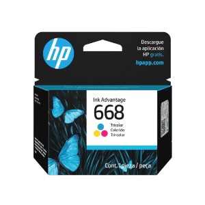 Cartucho de Tinta HP 668 Colorido Original, para Impressoras HP DeskJet Ink Advantage