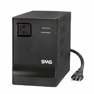 Estabilizador SMS Progressive III, 200VA, Entrada Bivolt, Saída 115V, 5 Tomadas, Preto