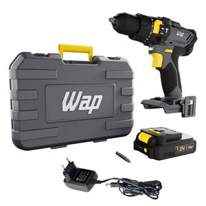 Parafusadeira e Furadeira de Impacto WAP K21 ID01, Bateria 2000mAh, Bivolt, Cinza