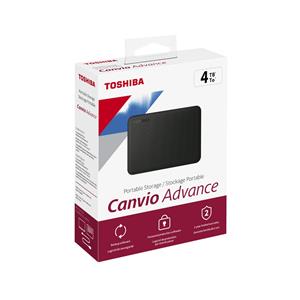HD Externo Toshiba Canvio Advance, 4TB, USB 3.0, Preto