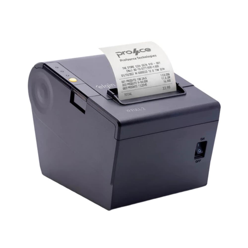 Impressora Térmica Elgin, i9 Full 2, USB, Serial, Ethernet, Corte Automático, 300mm/s, NFC-e, SAT, Preto