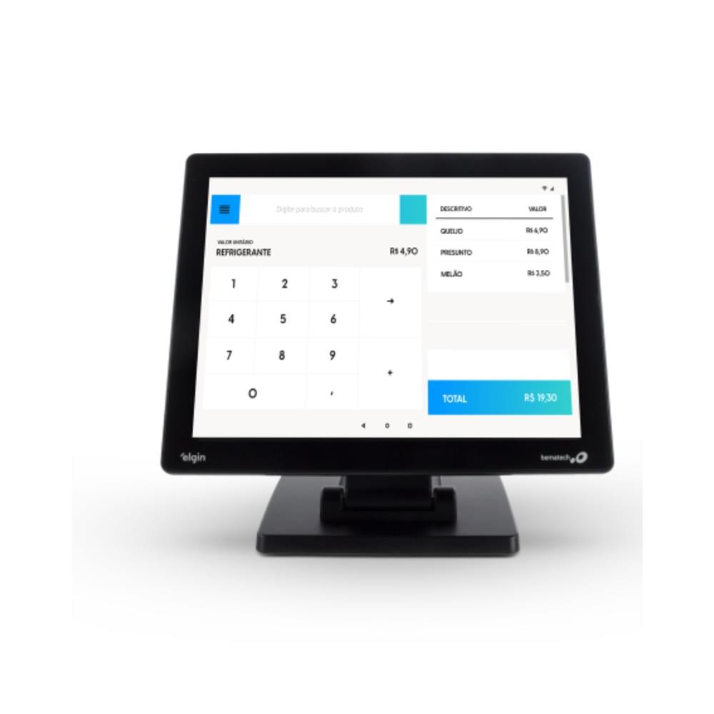 Monitor Touch Screen Elgin Bematech CM-15N, 15", LCD, XGA, HDMI e VGA, Preto
