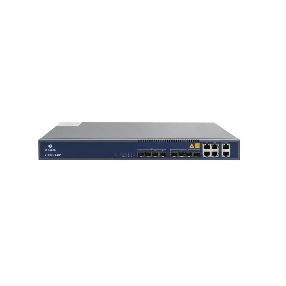 OLT Epon  VSOL V1600D4-DP, 4portas, Slots SFP, 1U, 19 Polegadas, Preto
