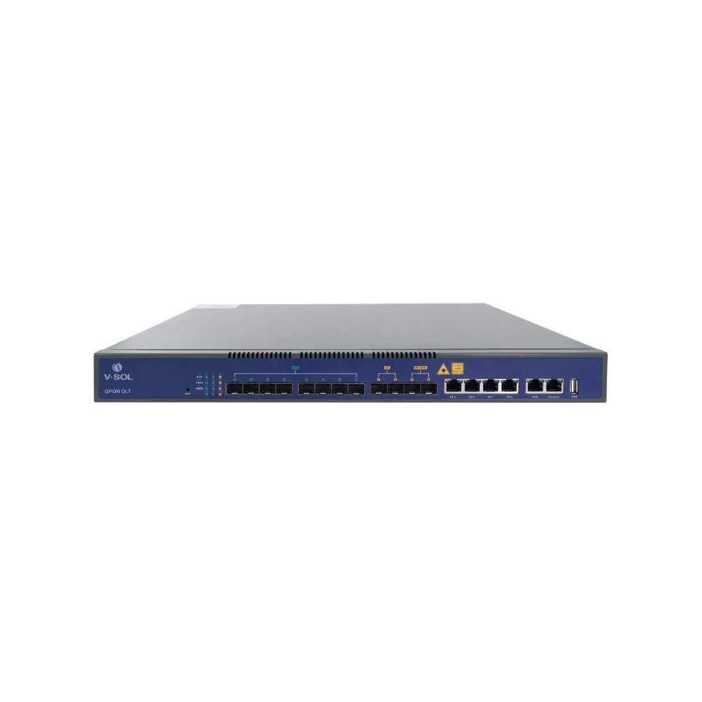 OLT Gpon VSOL V1600G1-B, 8 Portas SFP, 6 Portas SFP, 4 Portas LAN, 1U, Preto
