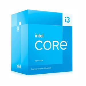 Processador Intel Core i3-13100F, 13ª Geração Raptor Lake, 4 Núcleos, 8 Threads, Base 3,4 GHz / Turbo 4,5 GHz, Cache 12 MB - TRAY