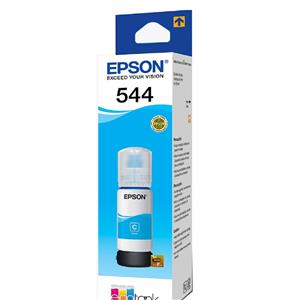 Refil de tinta EPSON T544, 65mL, Compatível com L3110/3150, Rendimento 7500 Páginas, Ciano