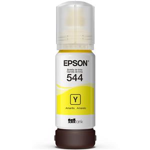 Refil de tinta EPSON T544, 65mL, Compatível com L3110/3150, Rendimento 7500 Páginas, Amarela