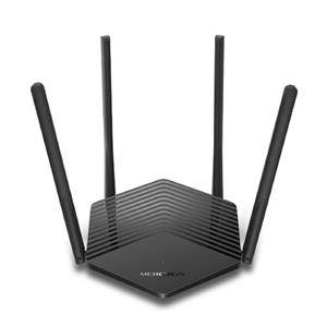 Roteador Mercusys Wireless MR60X, Dual Band, AX1500, Wi-Fi 6, EasyMesh, Gigabit, Preto