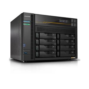 Storage Asustor AS6808T , 08 Baias, PCIe, USB4, 10 GBe, Preto
