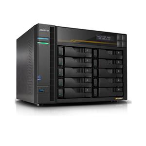 Storage Asustor AS6810T, 10 Baias, PCIe, USB4, 10 GBe, Preto
