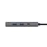 Adaptador USB-C Trust Dalyx MULT, USB 3.0, 6 Portas, 100W, 5 Gbps, Prata