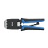 Alicate de Crimpar Profissional 2Flex, RJ45, CAT5 e CAT6, Catraca, Matriz de Alta Precisão, Cabo Emborrachado