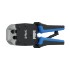 Alicate de Crimpar Profissional 2Flex, RJ45, CAT5 e CAT6, Catraca, Matriz de Alta Precisão, Cabo Emborrachado