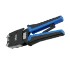 Alicate de Crimpar Profissional 2Flex, RJ45, CAT5 e CAT6, Catraca, Matriz de Alta Precisão, Cabo Emborrachado