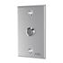 Botoeira Inox AGL, IPX4, Embutir, Prata
